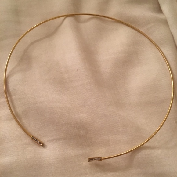 Gold Open Choker Necklace 